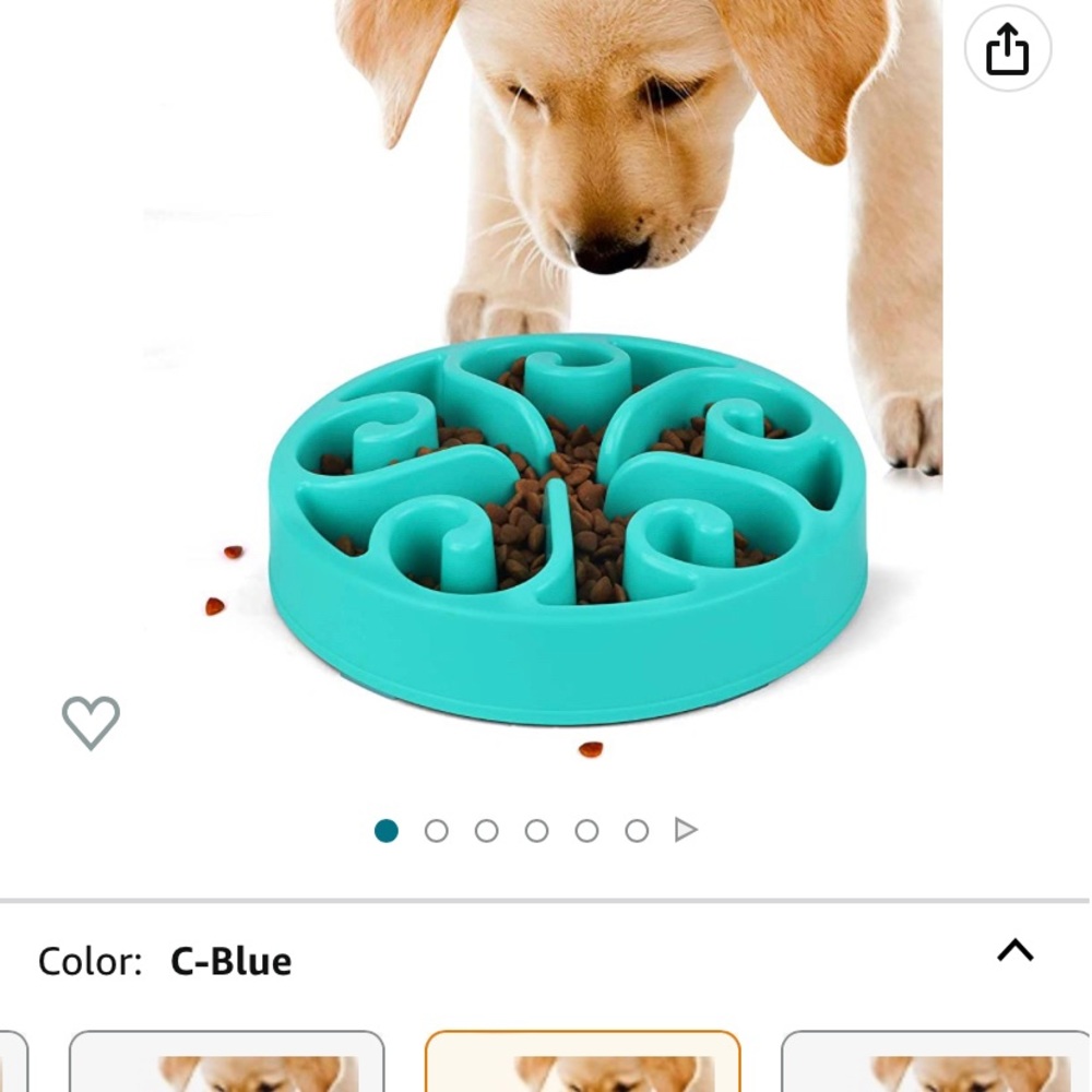 Set of 2 Slow Feeder Dog bowls